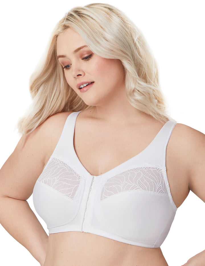 In Stock 1210 - Magiclift Natural Shape Front-Close Bra - White