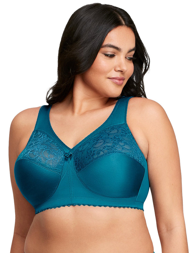 Glamorise Bra 1000 - Feel The Magic Wire-Free Support - Teal