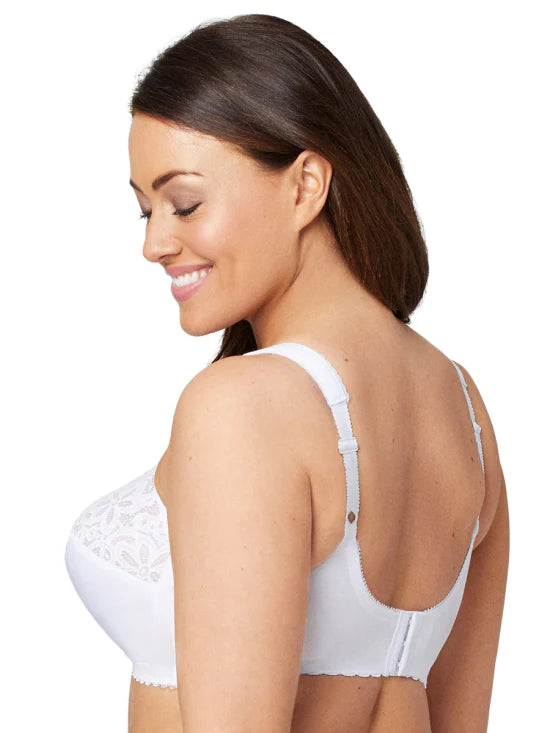 In Stock 1001 - Everyday Magic Cotton Support Bra - White