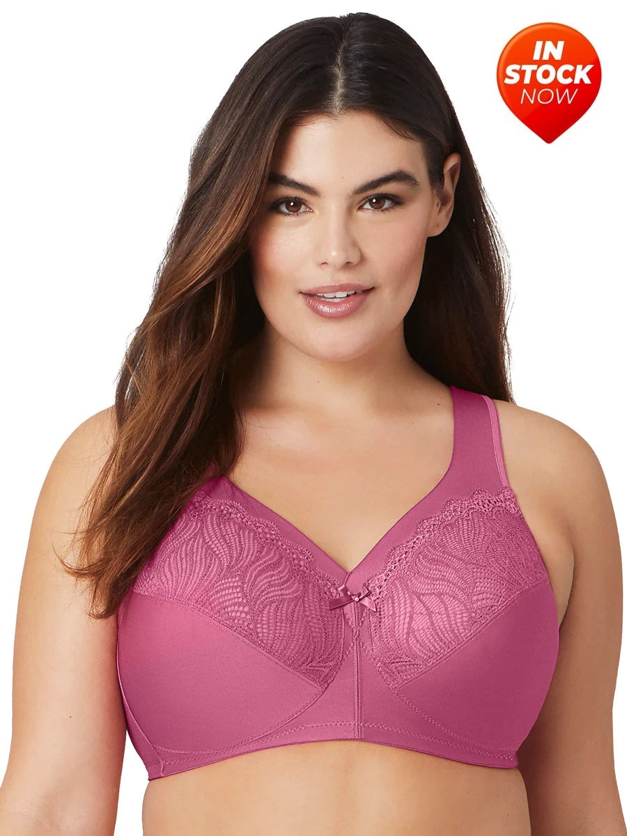 In Stock 1010 - Magiclift Natural Shape Support Bra - Red Violet