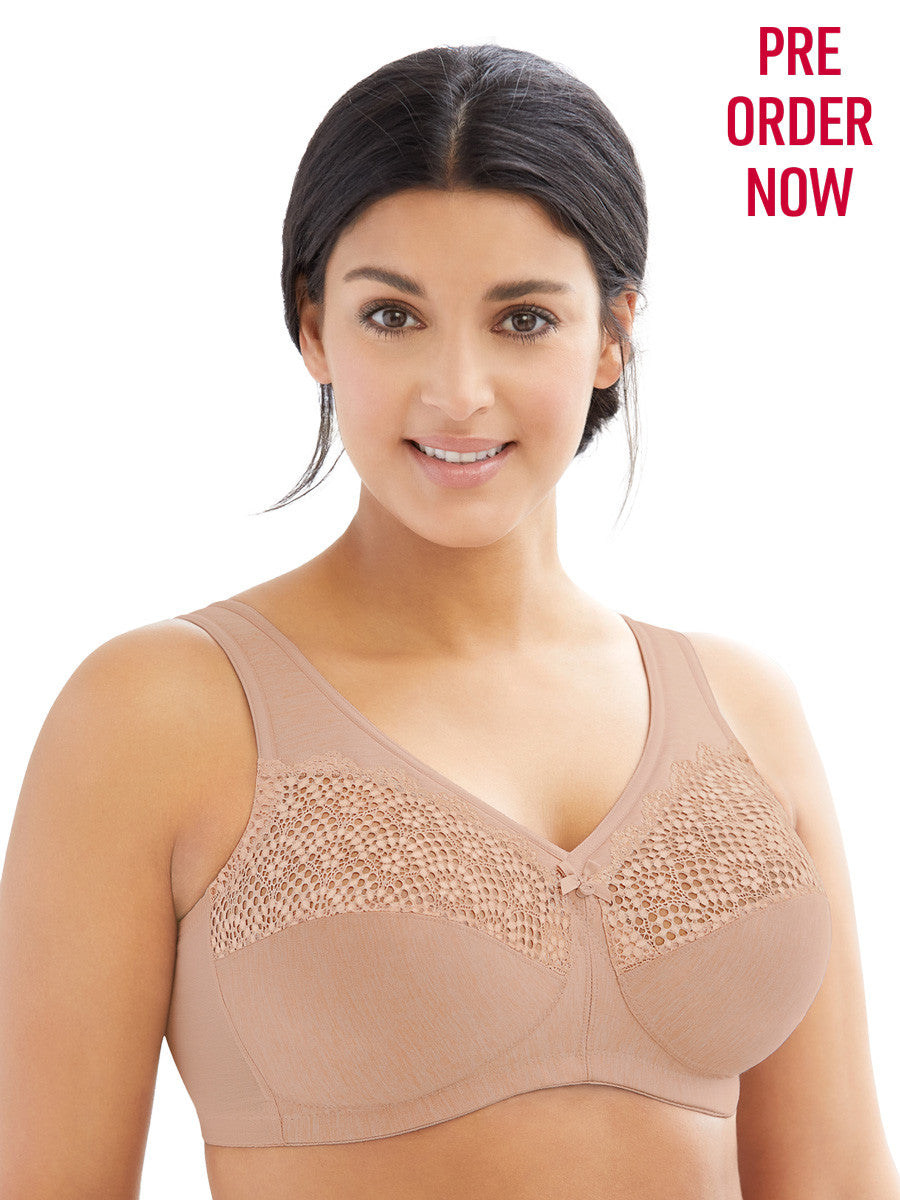 Glamorise Bra 1064 - Don't Sweat It Wire-Free Support Bra - Beige – Dale  and Waters