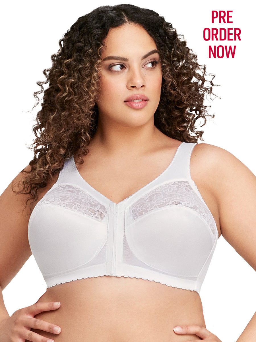 Plus Size No Underwire Lace Front Hook Bra – Pluspreorder