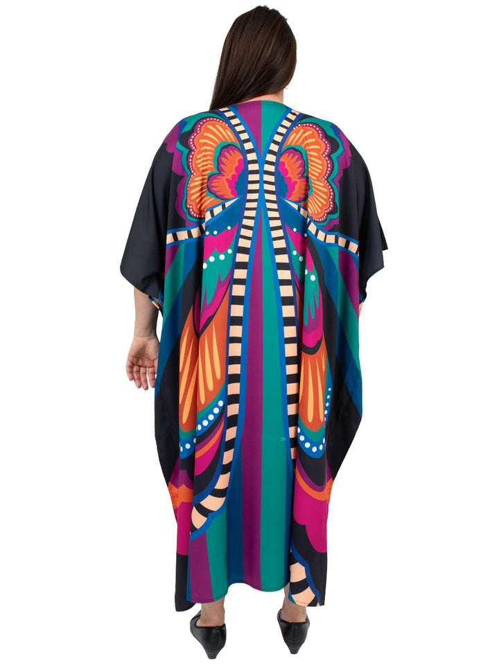 Senna Kaftan Dress - Print*