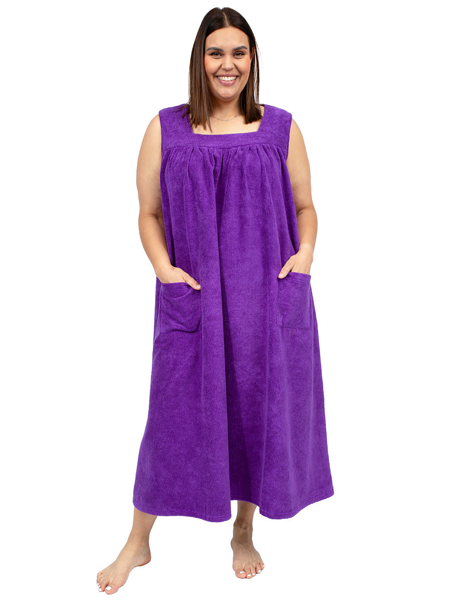 Carina Terry Dress - Purple*