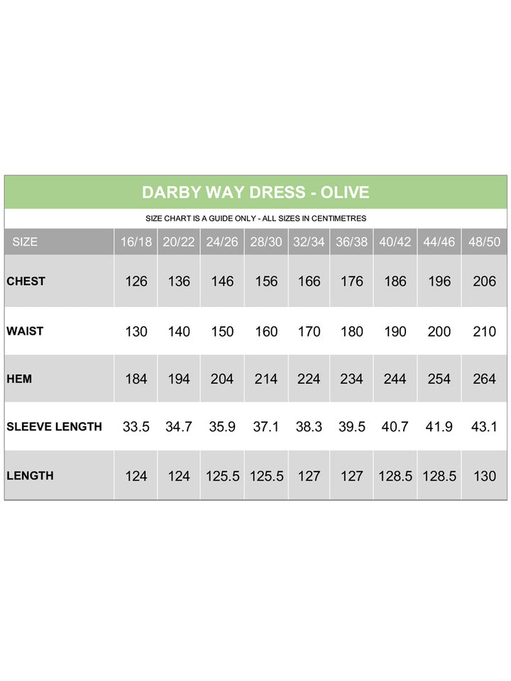 Darby Way Dress - Olive