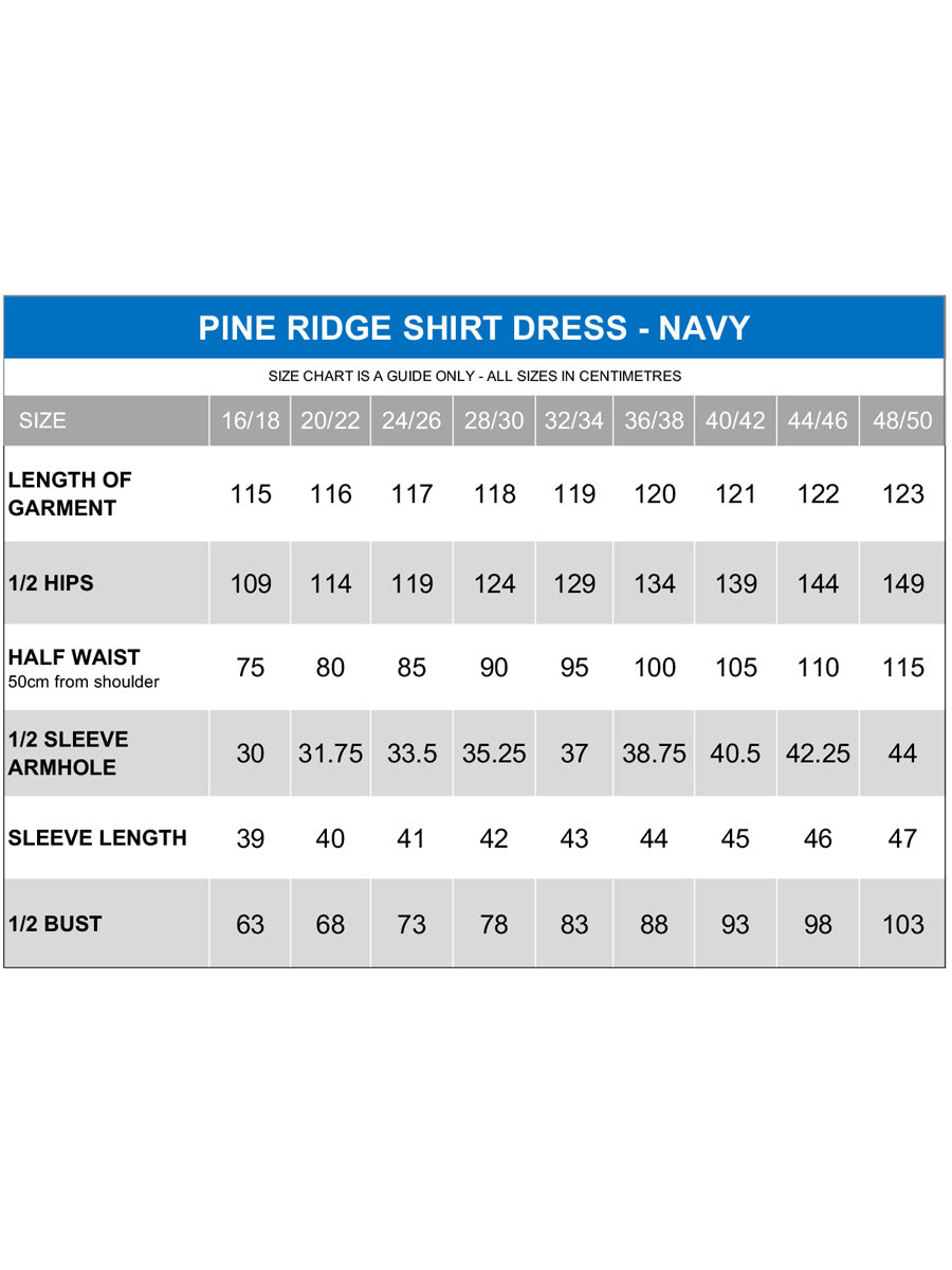 Pine Ridge Shirt Dress - Navy