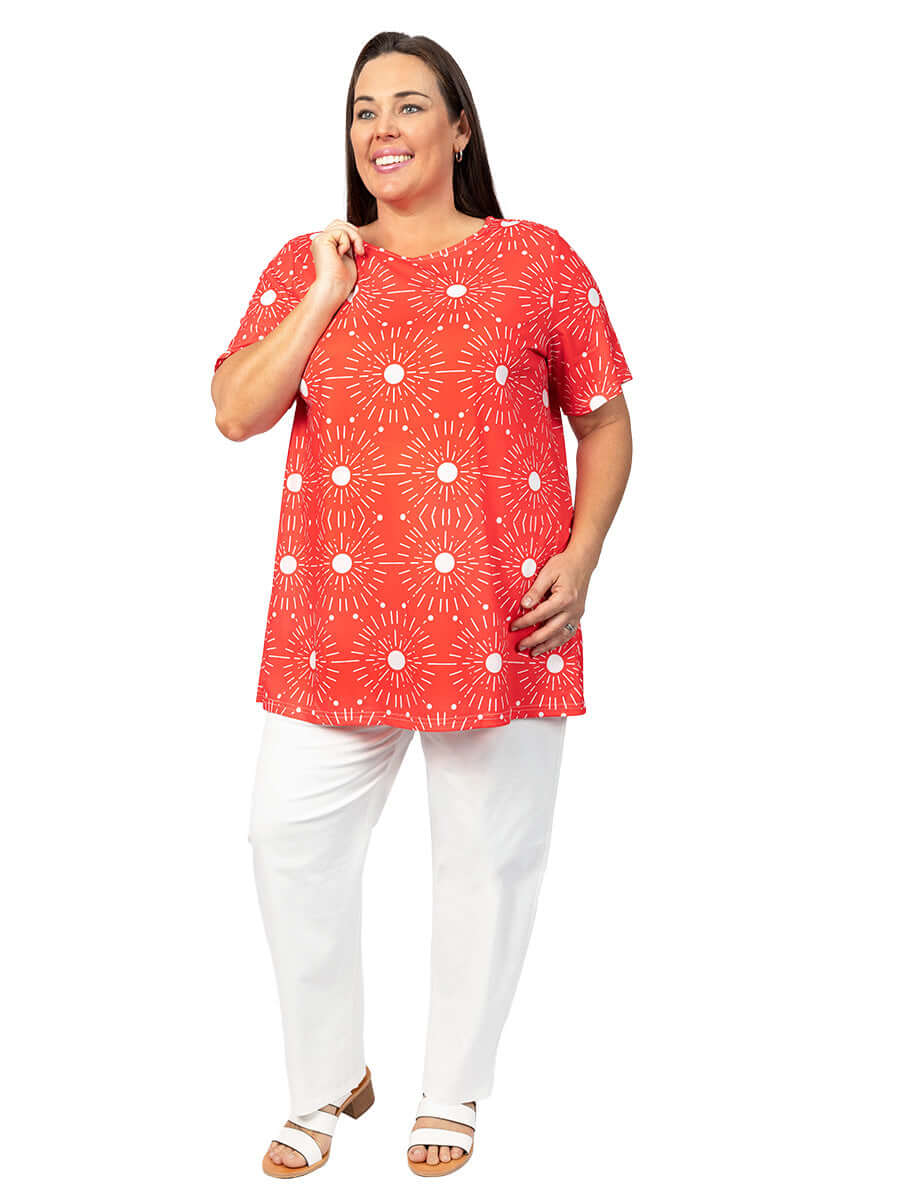 Joy Short Sleeved White Top main image 1