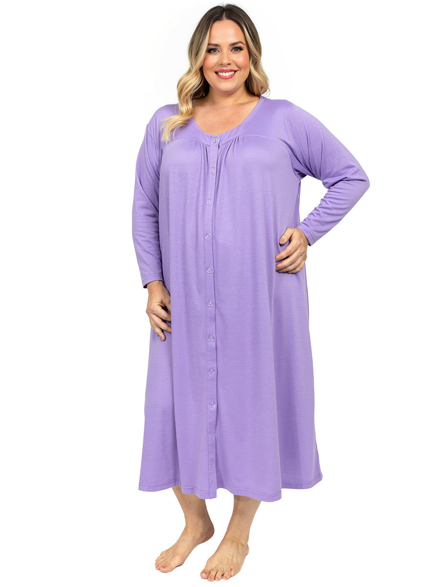 Lullaby Dressing Gown Purple - Main Image