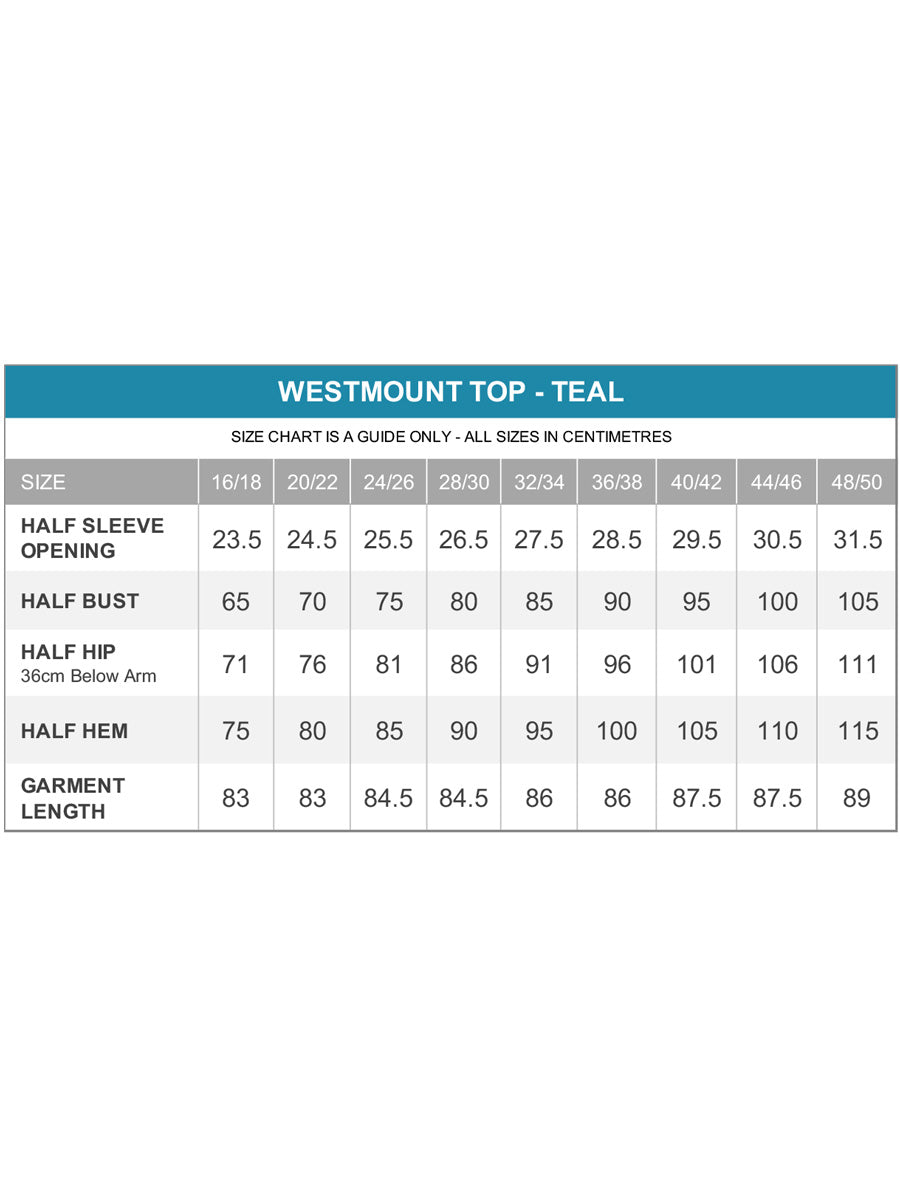 Westmount Top  - Teal