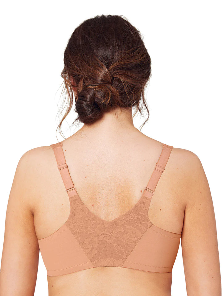 In Stock 9246 - Feeling Lacey Front Close Underwire Bra - Coffee