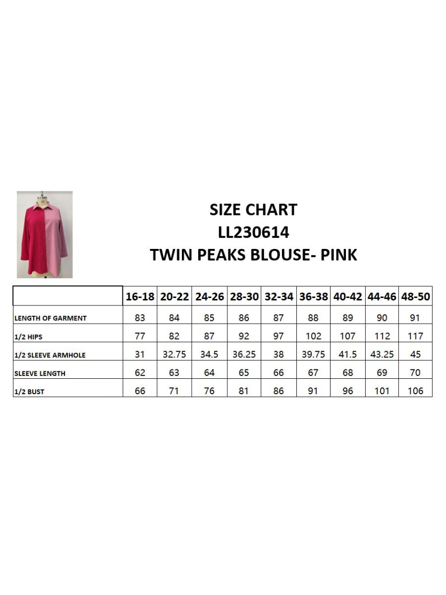 Twin Peaks Blouse - Pink