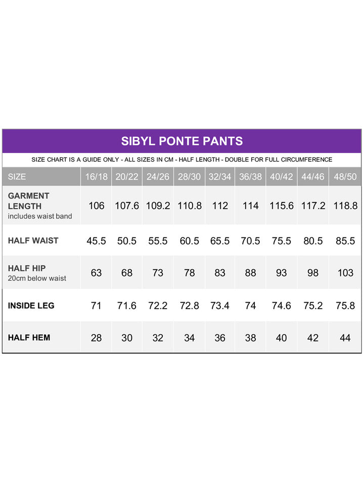 Sybil Ponte Pants - Purple