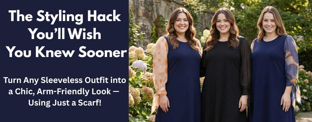 Turn Any Sleeveless Outfit into a Chic, Arm-Friendly Look — Using Just a Scarf!