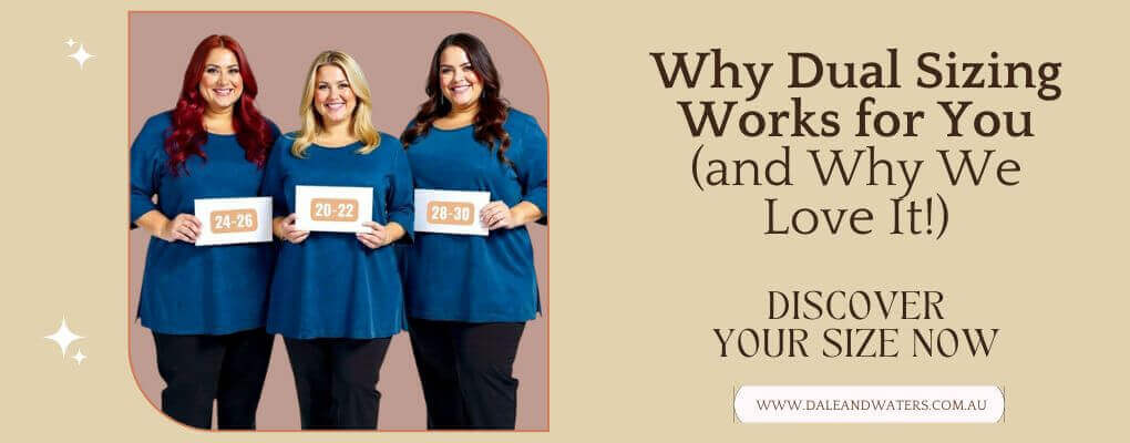 Why Dual Sizing Works for You (and Why We Love It!) women in dual size apparel holding size signs