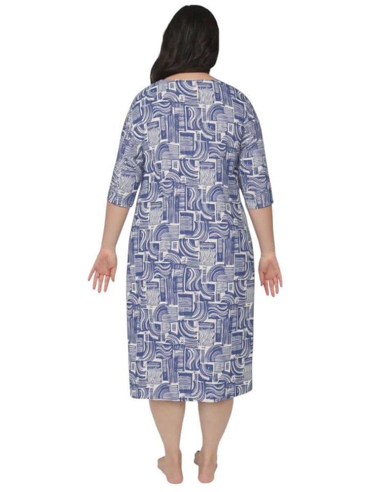 Nina Sleep Tee - Navy Print