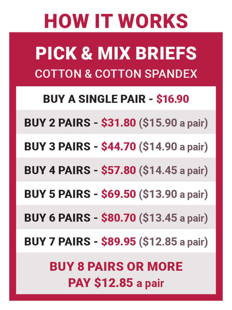 Full Briefs - BCS1026 Cotton Spandex - Aqua Print Briefs Dale and Waters