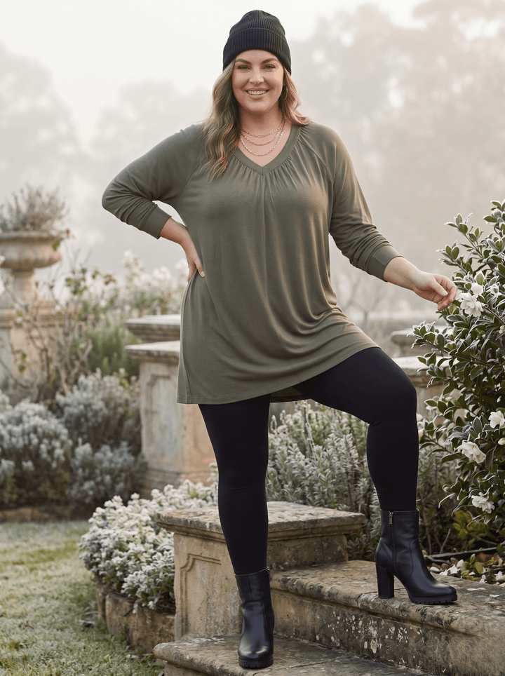 Montez Top - Olive Green