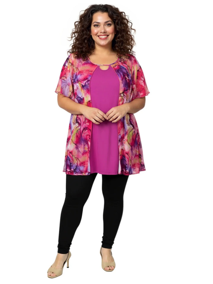 Alora Top & Cami - Lilac Print