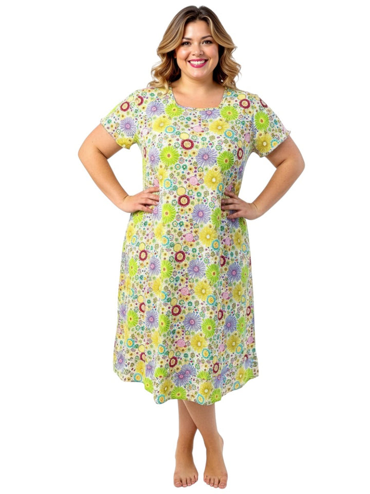 Annabelle Nightie - Cream Print