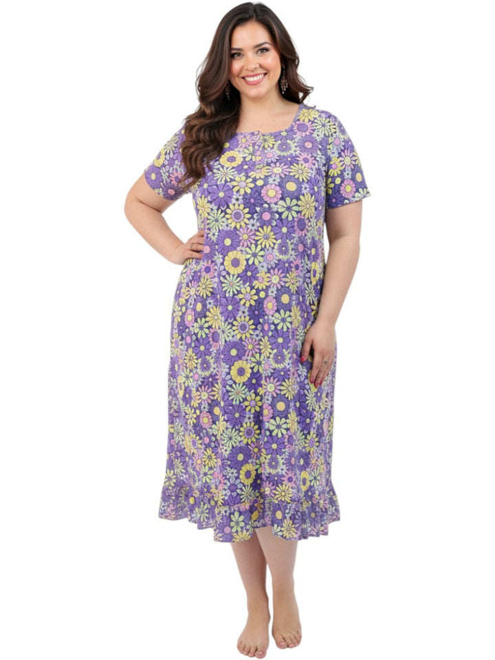 Annabelle Nightie - Purple Print