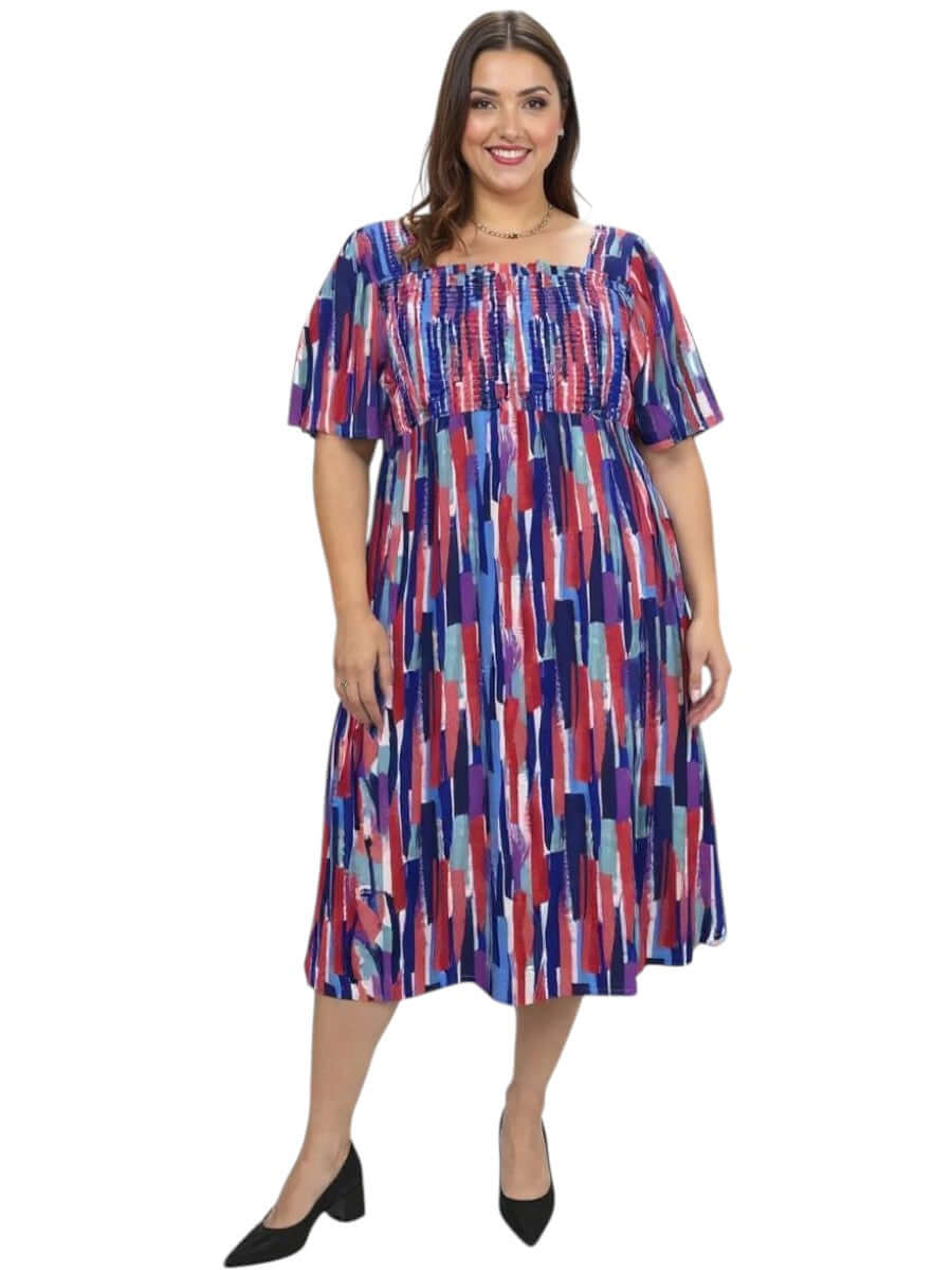 August Dress - White Print