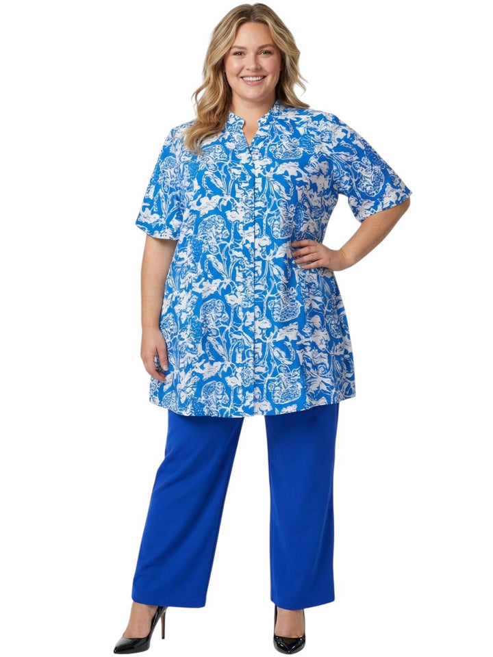 Austen Tunic - Blue Print*