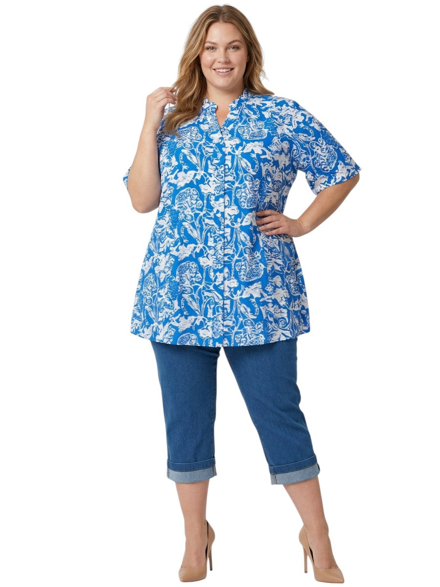 Austen Tunic - Blue Print*