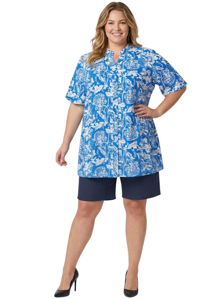 Austen Tunic - Blue Print*