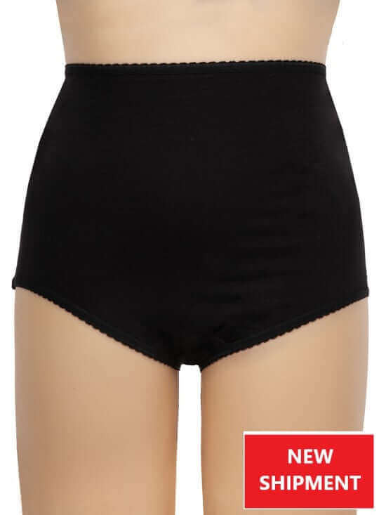 Full Briefs - BCS1001 Cotton Spandex - Black
