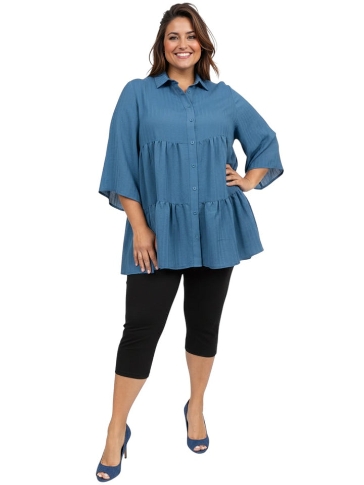 Beckett Blouse - Wedgewood*