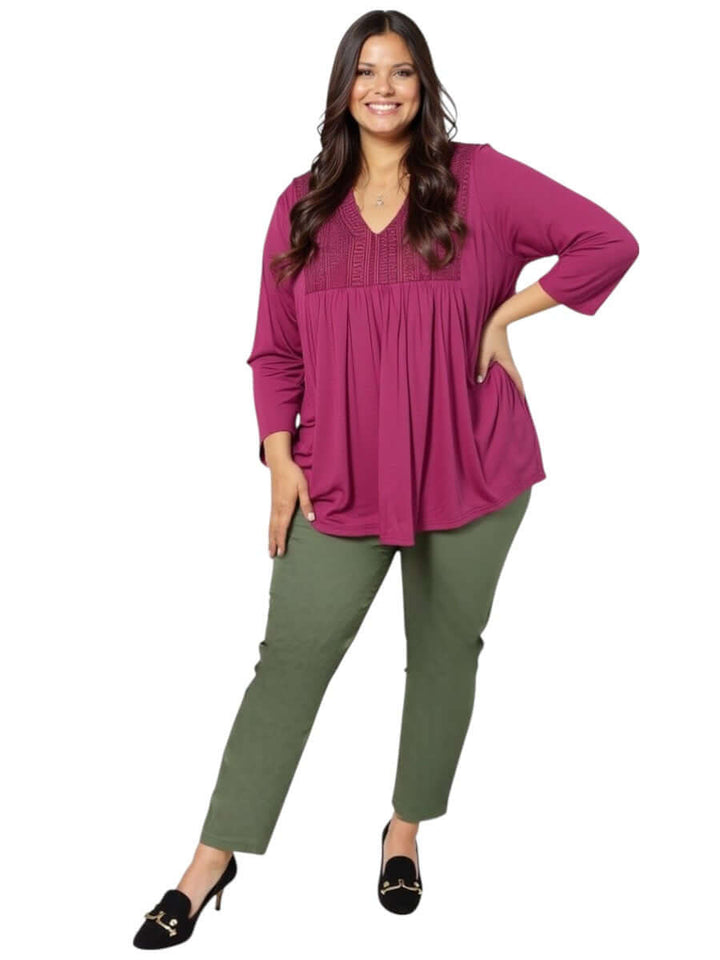 Bellamy Top - Plum