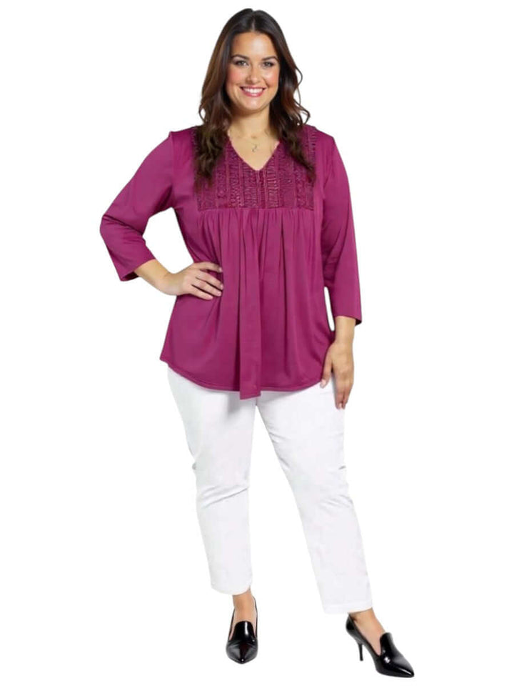 Bellamy Top - Plum