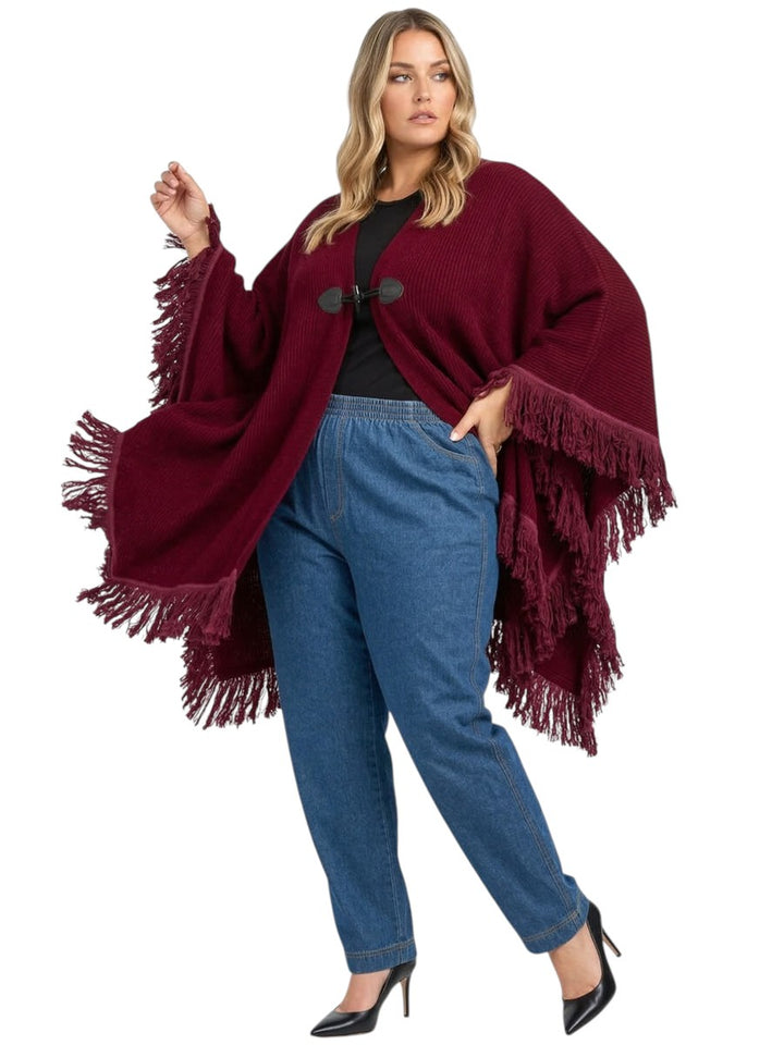 Boston Poncho - Wine*