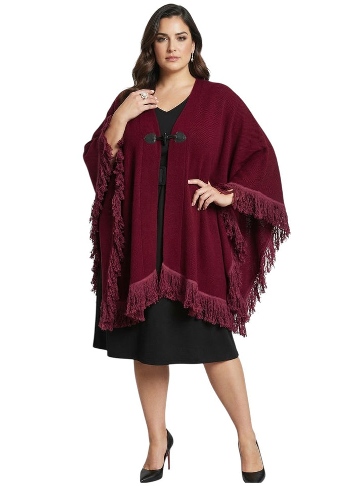 Boston Poncho - Wine*