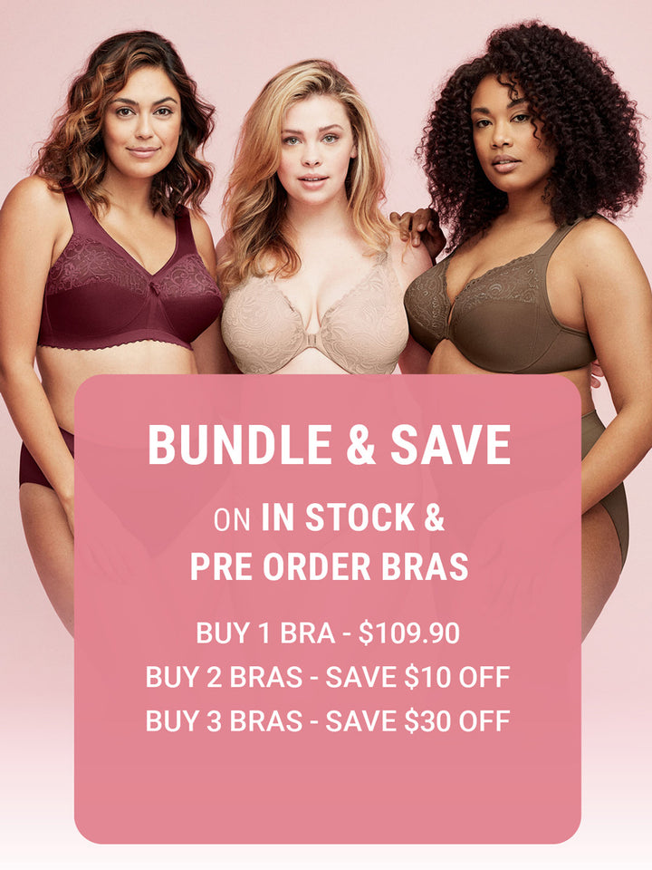 In Stock  Glamorise Bra 1080 - Everyday Seamless Support T-Shirt Bra - Taupe
