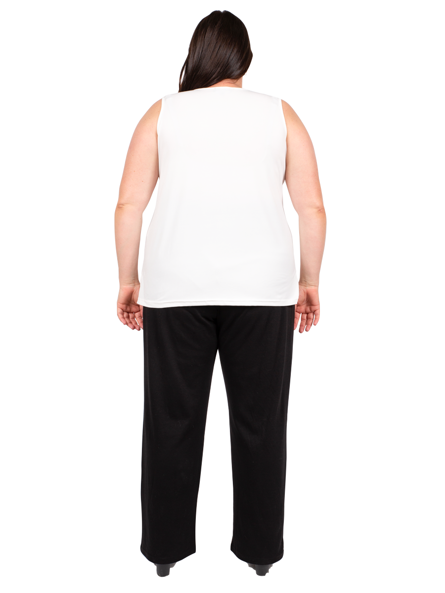 Round Neck Cami - Ivory - Dale and Waters