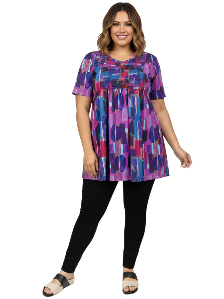 Candlewood Top - Purple Print**