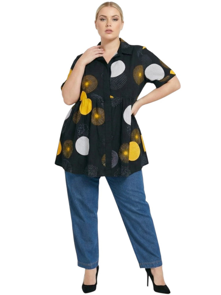 Coreen Tunic - Black Print