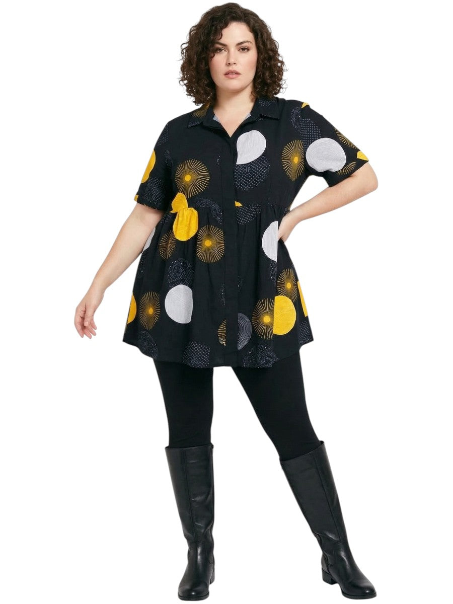 Coreen Tunic - Black Print