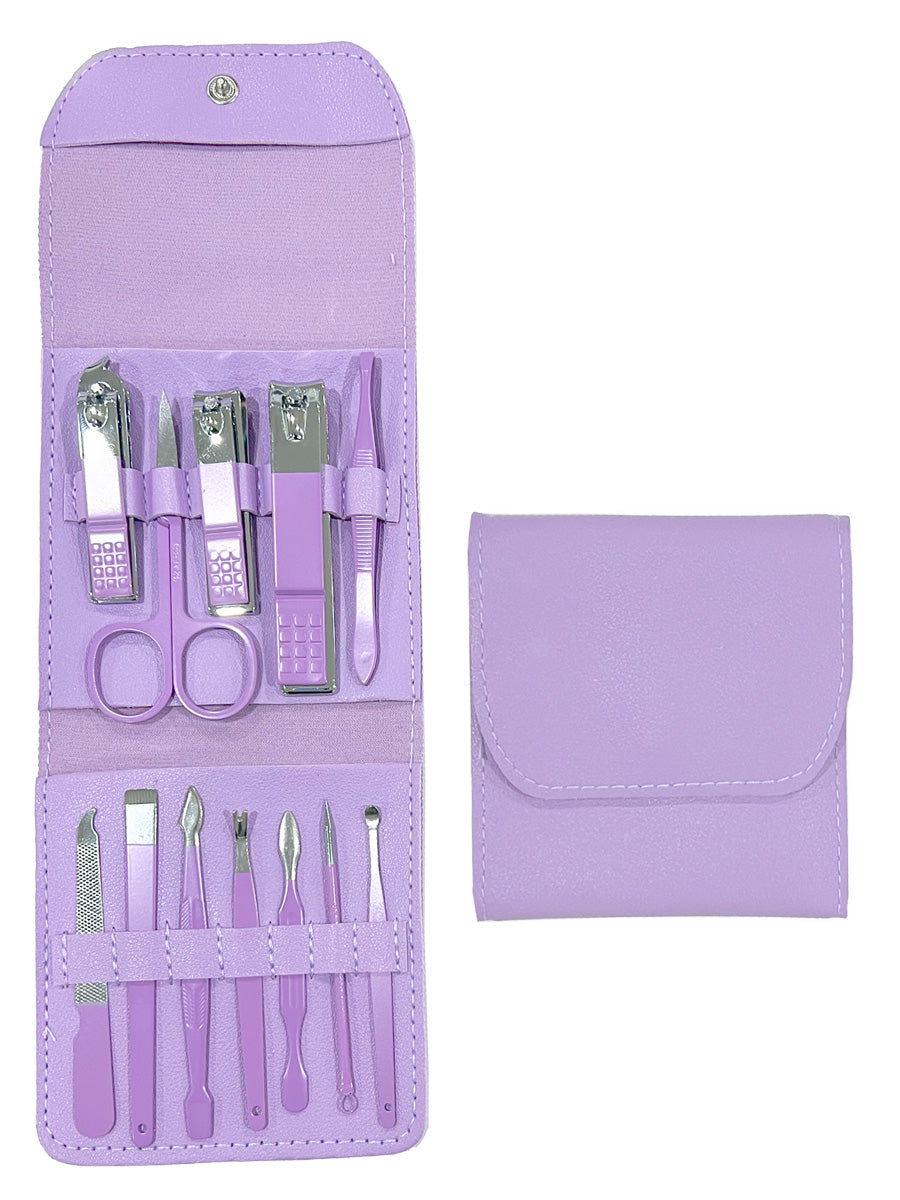 Manicure Set 12pc - Purple - Dale and Waters