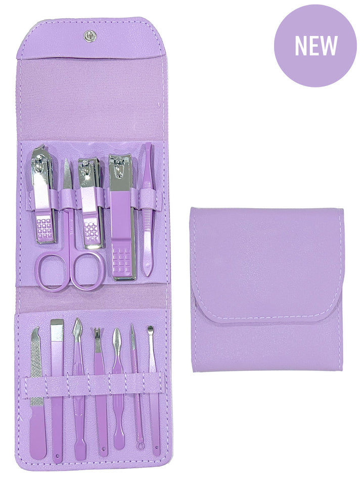 Manicure Set 12pc - Purple - Dale and Waters