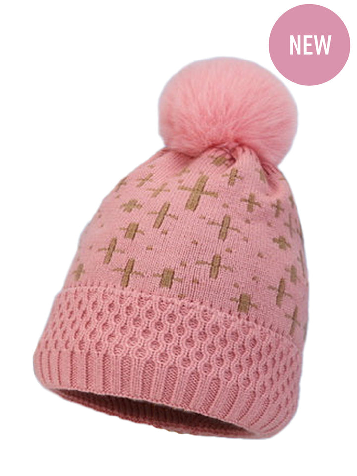 Fashion Beanie - Pink Print