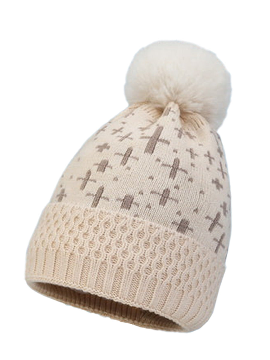 Fashion Beanie - Cream Print - Dale and Waters