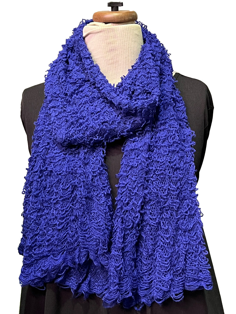 Fuzzy Tube Scarf - Blue* - Dale and Waters