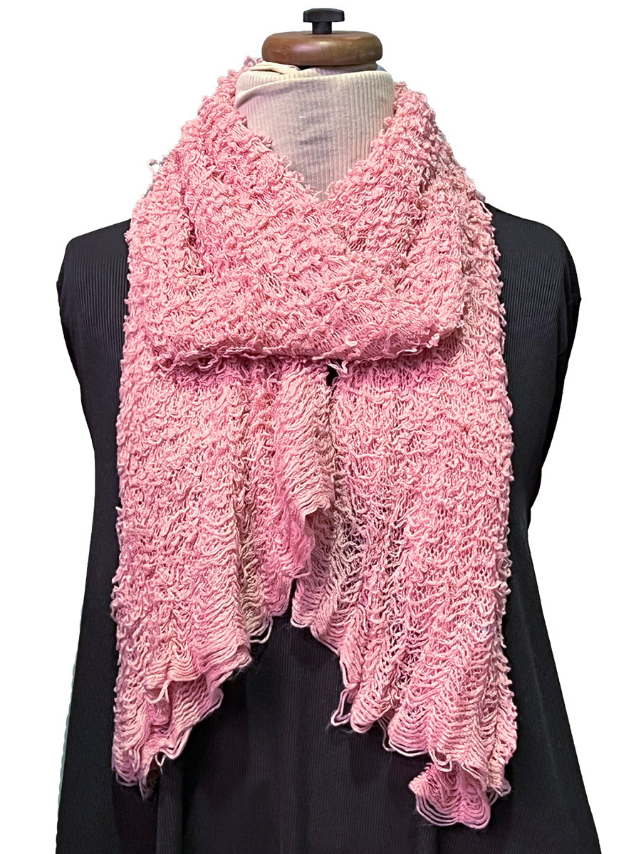 Fuzzy Tube Scarf - Light Pink* - Dale and Waters