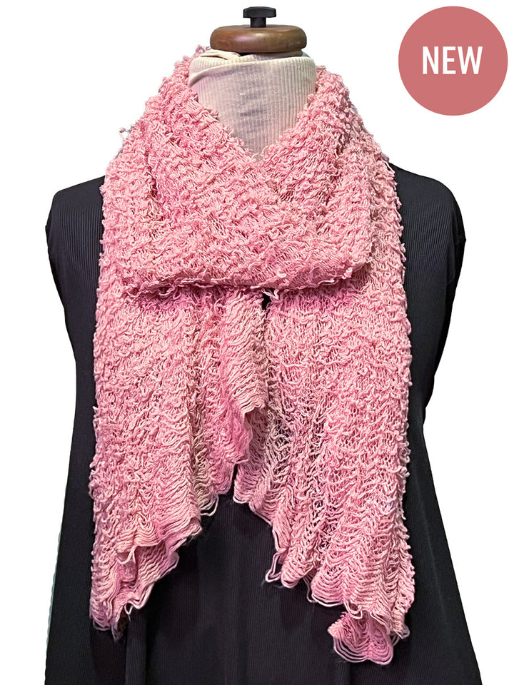 Fuzzy Tube Scarf - Light Pink* - Dale and Waters