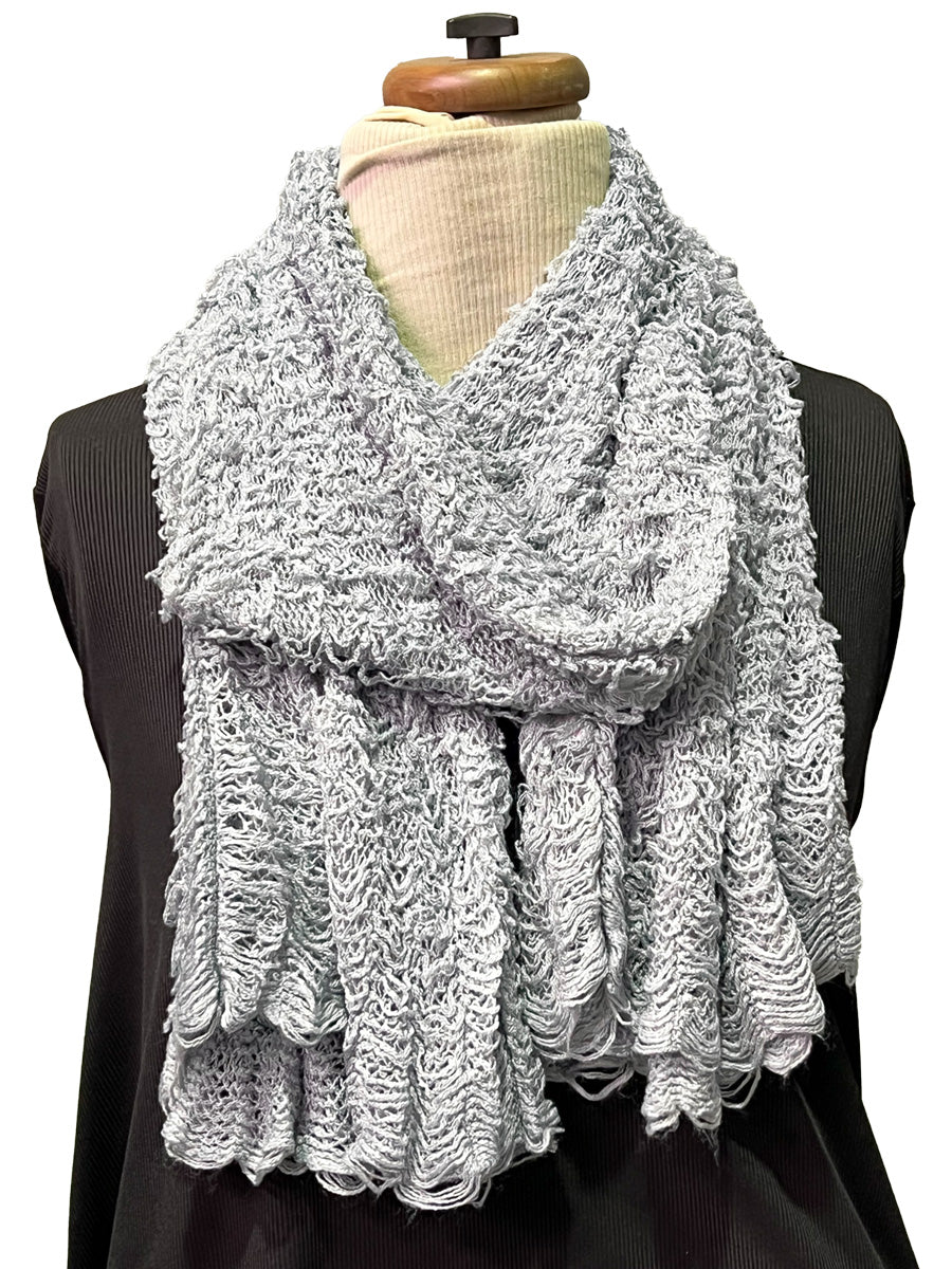 Fuzzy Tube Scarf - Grey* - Dale and Waters