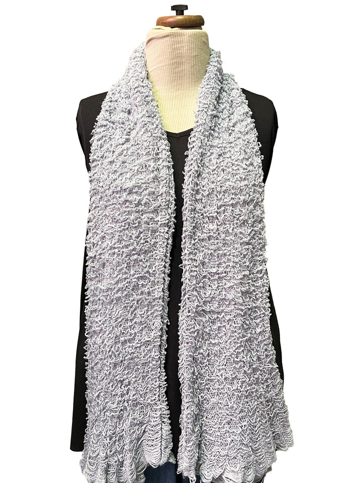 Fuzzy Tube Scarf - Grey* - Dale and Waters