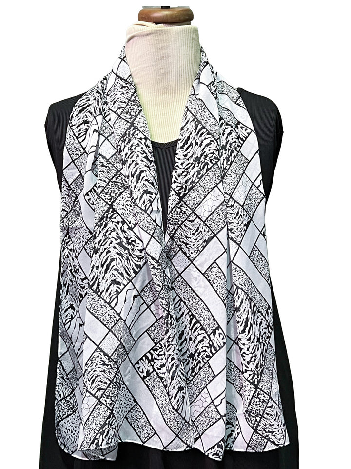 Fleur Silky Scarf - Print* - Dale and Waters