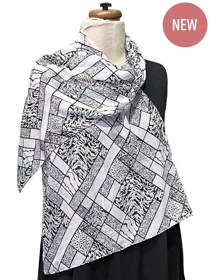 Fleur Silky Scarf - Print* - Dale and Waters